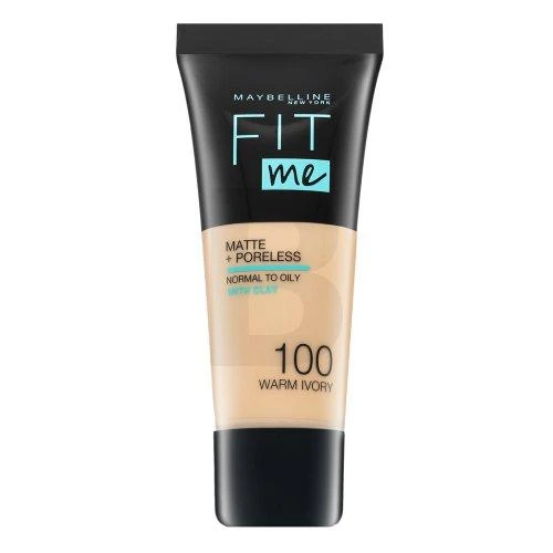 Maybelline Fit Me Matte & Poreless 100 Warm Ivory Vamzdelis Skystis 30 ml