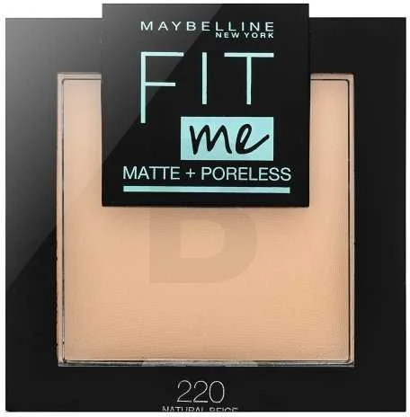 Maybelline Fit Me Matte & Poreless Powder 220 Natural veido pudra