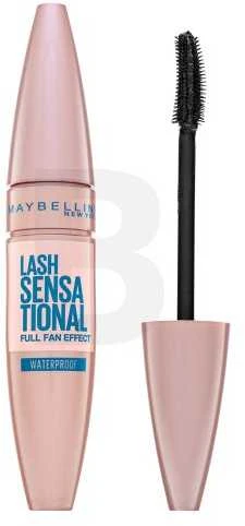 Maybelline Lash Sensational vandeniui atsparus blakstienų tušas su elastomeriniu dvipusiu lenktu šepetėliu 9,5ml