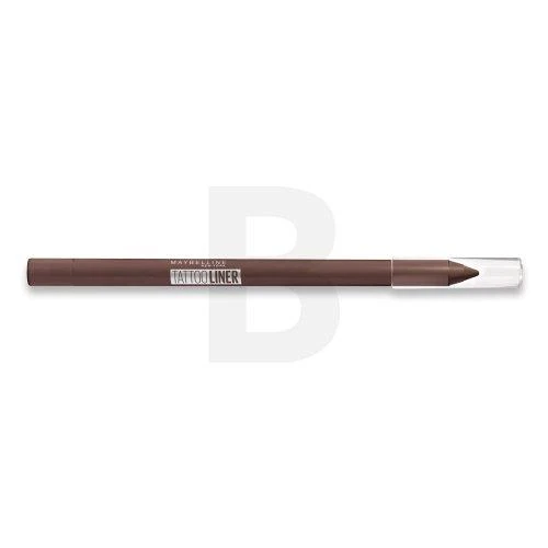 Maybelline TATTOO LINER GEL PENCIL 911 Smooth Walnut akių kontūro pieštukas Želė Ruda