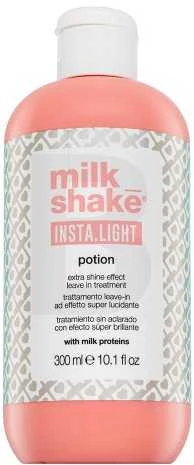 Milk Shake Insta.Light Potion Leave In Treatment Nenuplaunama blizgesio suteikianti priemonė plaukams, 300 ml
