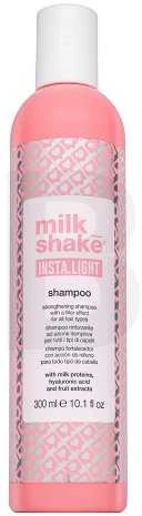 Stiprinamasis šampūnas su užpildančiu poveikiu visų tipų plaukams| Milk Shake - Insta Light, 300 ml.