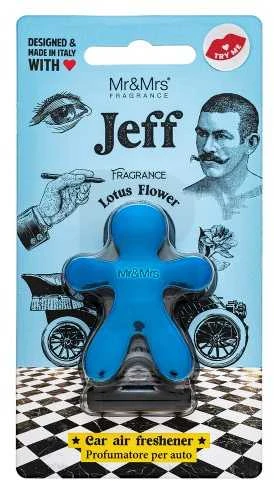 Mr&Mrs Fragrance Mr&Mrs Automobilinis oro gaiviklis JEFF Lotus Flower, Light mėlynas