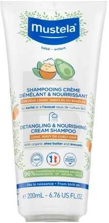 Mustela Bébé Detangling & maitininantis Kreminis Šampūnas Šampūnas