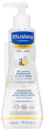 "Mustela" Maitinamasis prausimosi gelis 300ml