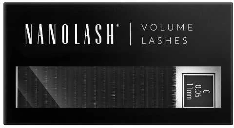 Nanolash Volume Lashes Dirbtinės blakstienos 0,05 C 11 Mm 1 U