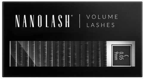 Nanolash Volume Lashes Dirbtinės blakstienos 0,05 C 9 Mm 1 U