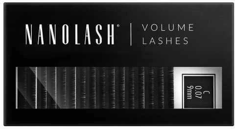 Nanolash Volume Lashes Dirbtinės blakstienos 0,07 C 9 Mm 1 U