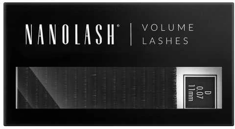 Nanolash Volume Lashes Dirbtinės blakstienos 0,07 D 11 Mm 1 U