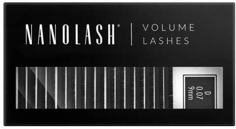 Nanolash Volume Lashes Dirbtinės blakstienos 0,07 D 9 Mm 1 U