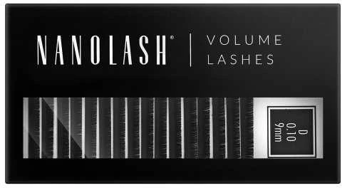 Nanolash Volume Lashes Dirbtinės blakstienos 0,10 D 9 Mm 1 U