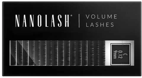 Nanolash Volume Lashes Dirbtinės blakstienos 0,12 C 9 Mm 1 U