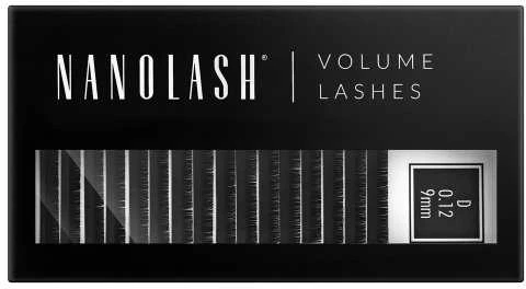 Nanolash Volume Lashes Dirbtinės blakstienos 0,12 D 9 Mm 1 U