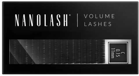 Nanolash Volume Lashes Dirbtinės blakstienos 0,15 C 11 Mm 1 U