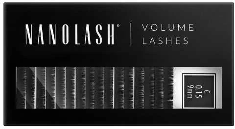 Nanolash Volume Lashes Dirbtinės blakstienos 0,15 C 9 Mm 1 U