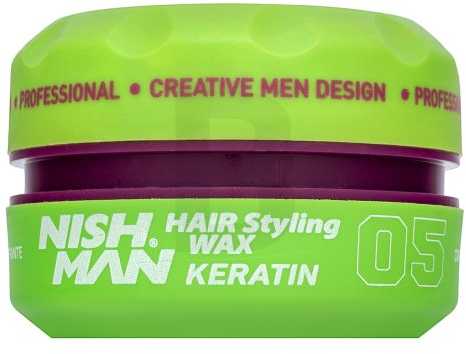 Nishman Hair Styling Wax Keratin plaukų formavimo vaškas, 150 ml