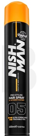 Nishman Pro-Styling Plaukų lakas Ultra Strong Hold, 400 ml