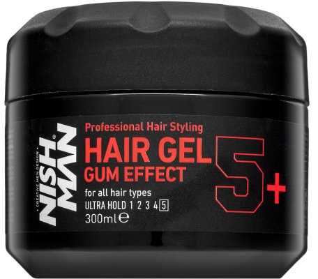 Nishman Ultra Hold Hair Gel Gum Effect plaukų formavimo gelis, 300 ml