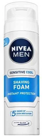„Nivea Men Sensitive“ vėsinamosios skutimosi putos, 200 ml