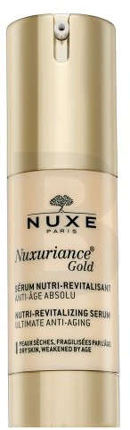 Nuxe Maitinamasis-gaivinamasis maksimaliai nuo senėjimo saugantis serumas „Nuxuriance® Gold Nutri-revitalizing serum ultimate anti-aging“, 30 ml