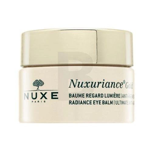 Nuxe Švytėjimo suteikiantis, maksimaliai nuo senėjimo saugantis paakių balzamas „Nuxuriance® Gold Radiance eye balm ultimate anti-aging“, 15 ml