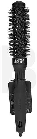 Olivia Garden Expert Blowout Shine Round Juodas 25 mm