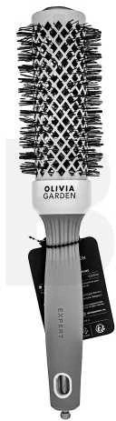 Plaukų šepetys džiovinimui Olivia Garden Expert Blowout Shine Baltas&Pilkas 35 mm