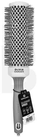 Plaukų šepetys džiovinimui Olivia Garden Expert Blowout Speed Wavy Bristles Baltas&Pilkas 45 mm