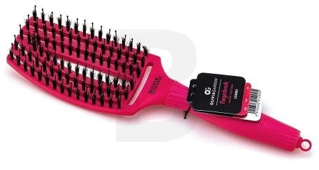Plaukų šepetys džiovinimui Olivia Garden Fingerbrush Hot Rožinė Medium