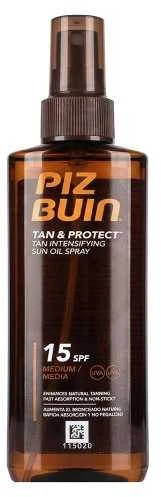 Įdegį skatinantis apsauginis purškiklis Piz Buin Tan And Protect Tan Accelerating Oil Spray, SPF 15, 150 ml
