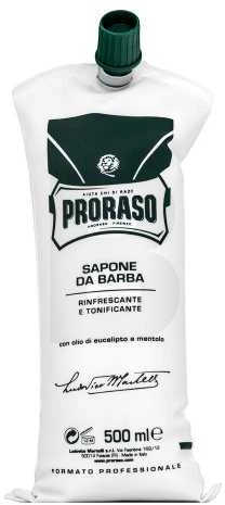 Gaivinantis skystas skutimosi kremas Proraso Green Line Shaving Cream, 500 ml