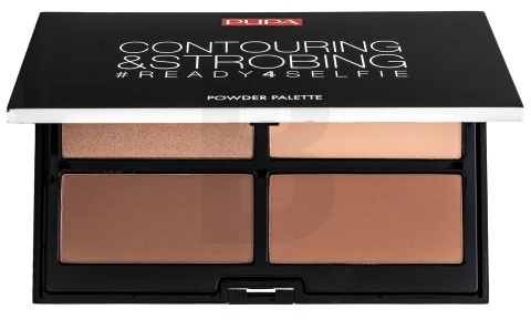 Pupa Milano Pupa Contouring & Strobing Powder Palette #002 Medium Skin, 17.5 g