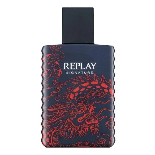 Replay Signature Raudona Dragon EDT tualetinis vanduo vyrams, 50 ml