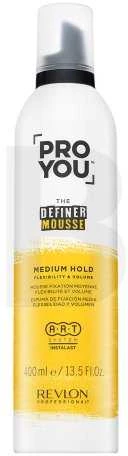 "Revlon Proyou The Definer Mousse Medium Hold" vidutinės fiksacijos plaukų putos 400ml