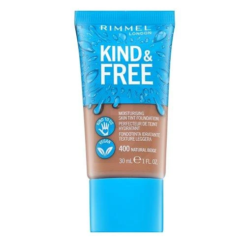 "Rimmel London Kind and Free Skin Tint makiažo pagrindas 400-Natural rusvai gelsvas
