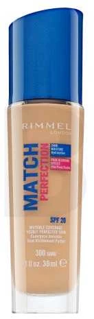 Rimmel London Match Perfection SPF20 makiažo pagrindas Moterims 30 ml, Sand 300 - Neutral