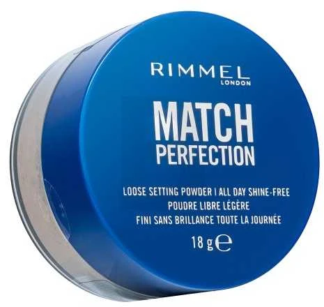 „Rimmel London Match Perfection“ fiksuojanti biri pudra, skaidri, 18 g