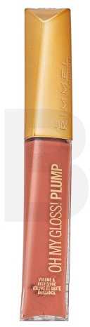 Rimmel London Oh My Gloss! Plump lūpų blizgis. 6,5 ml, spalva - 531 Peach Pie