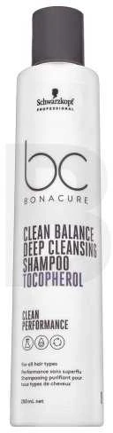 Giliai valantis šampūnas Schwarzkopf Bonacure Clean Balance Deep Cleansing Šampūnas Tocopherol 250ml