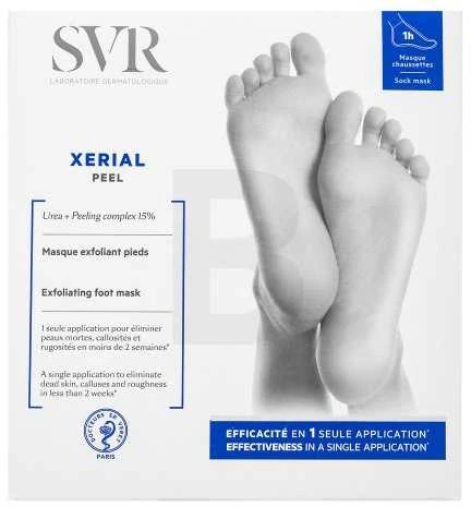 Svr Xérial Peel Mask Exfoliating Foot Mask rūgtinė atsluoksniuojamoji pėdų kaukė, 1 pora