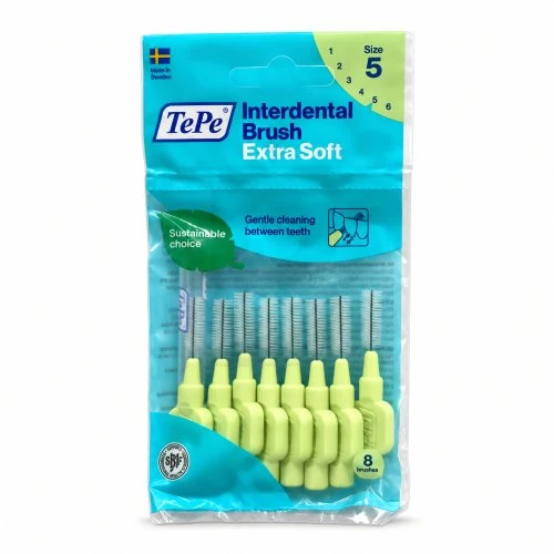 TePe Extra Soft Interdental 0,8 mm tarpdančių šepetėliai, 8 vnt.