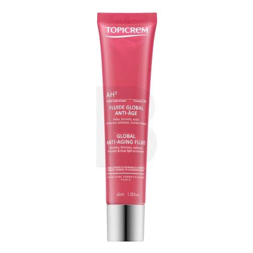 Topicrem AH3 Global Anti-Aging Fluid senėjimą stabdanti veido priežiūros priemonė, 40 ml