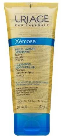 Uriage Xémose Cleansing Soothing Oil valomasis aliejus sausai odai veidui ir kūnui, 200 ml