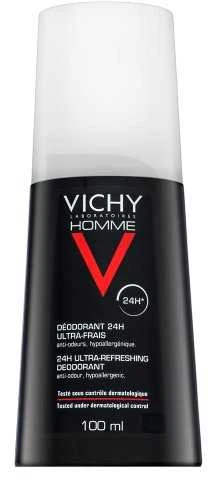Vichy Homme Dezodorantas Ultra Frais 24 Hour gaivinantis antiperspirantas vyrams, 100 ml