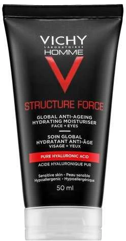 Veido kremas vyrams Vichy Homme Structure Force Anti-Aging Hydrating Sensitive Skin 50ml