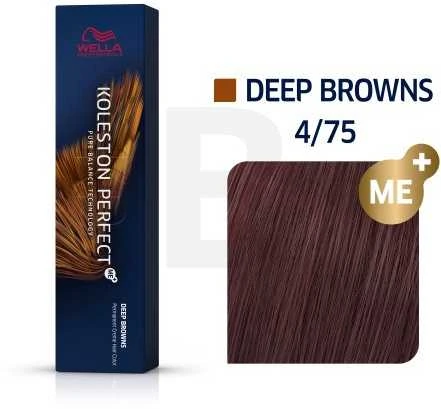 Wella Koleston Perfect Me+ plaukų dažai 60ml - 4/75