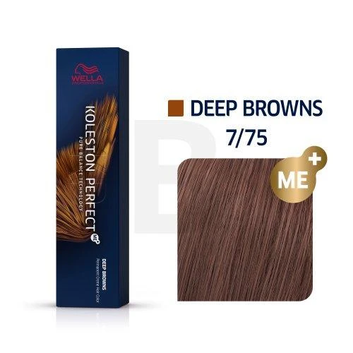 Wella Koleston Perfect Me+ plaukų dažai 60ml - 7/75