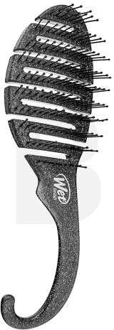Wet Brush Wet Wet Shower Detangler - Glitter Juodas