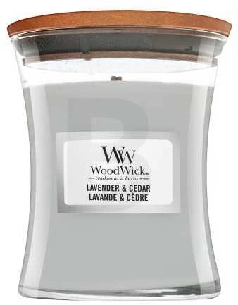 WoodWick Aromatinė žvakė (Lavender & Cedar), 85 g