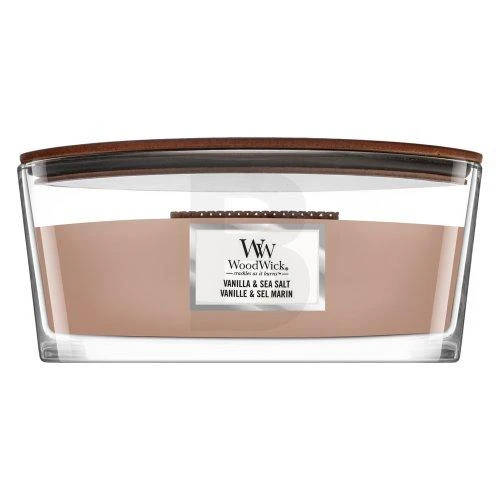 WoodWick Aromatinė žvakė (Vanilla & Sea Salt), 453,6 g